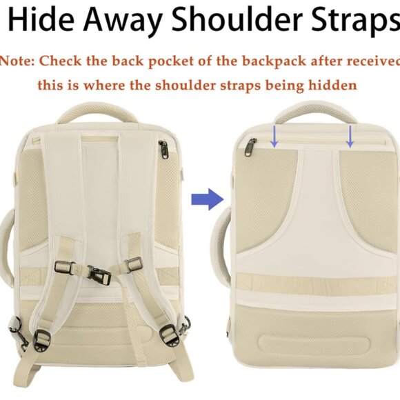 MATEIN Large Travel Backpack – 45L Expandable Carry-On - Picture 8 of 11